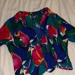 Vintage Floral button up